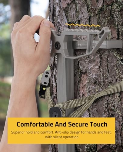 4-Pack Climbing Sticks, Extra Wide Non-Slip Climbing Sticks for Hunting，