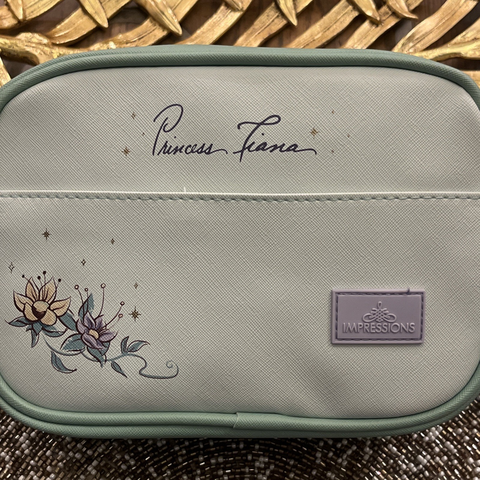 Disney Princess Tiana Cosmetic Bag Floral Design