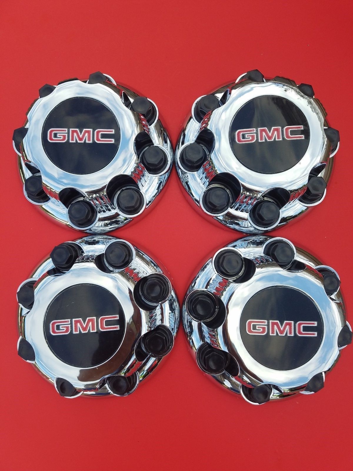 4X  GMC Sierra Yukon VAN 1500 2500 3500 16" Wheel  Center Caps Hub 8 LUG CAPS
