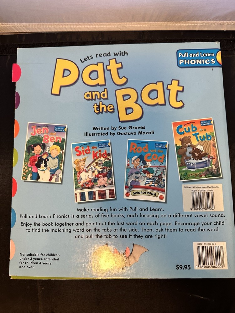 Pull and Learn Phonics 5 Book Set Grade School Reading & Writing Ages 4-7