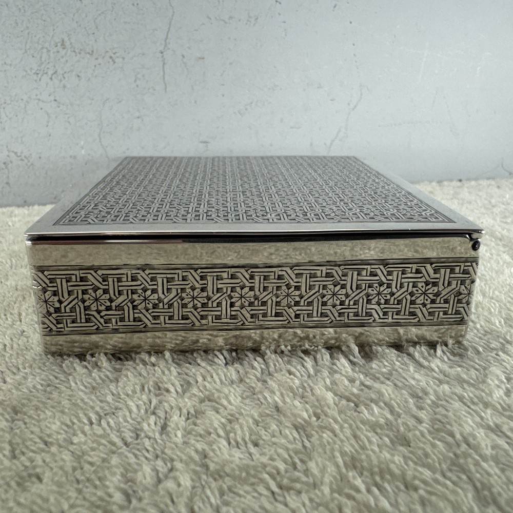 Solid Silver Middle Eastern Box Late 19th/ Early 20th Century