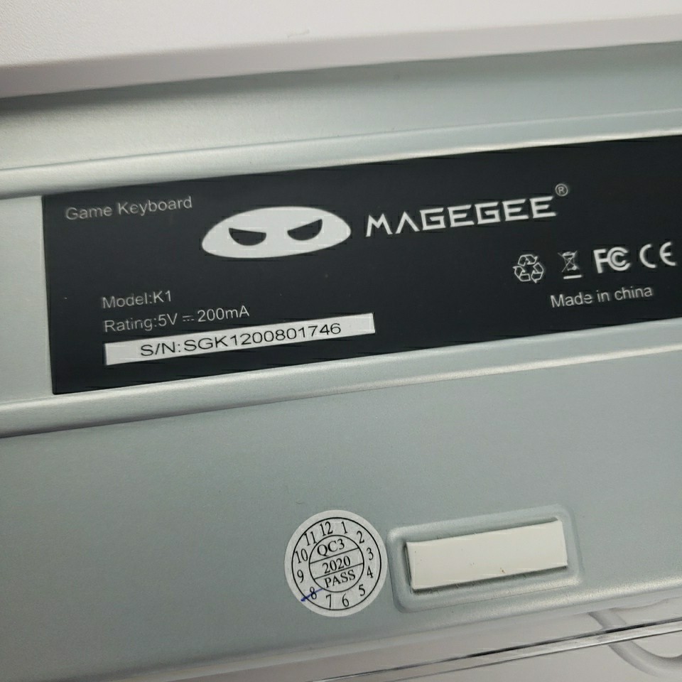 MageGee Keyboard and Mouse Combo USB Wired White RGB Backlit Gaming