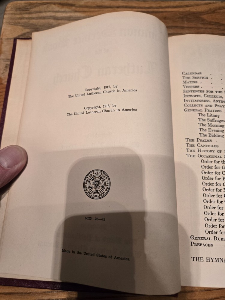 Common Service Book with Hymnals
