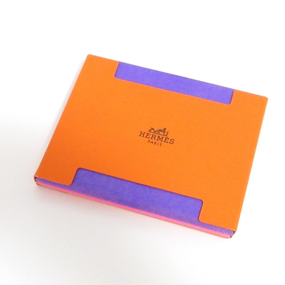 HERMES Post-it Notes, 3-Piece Set, Multicolor Unisex Women USED