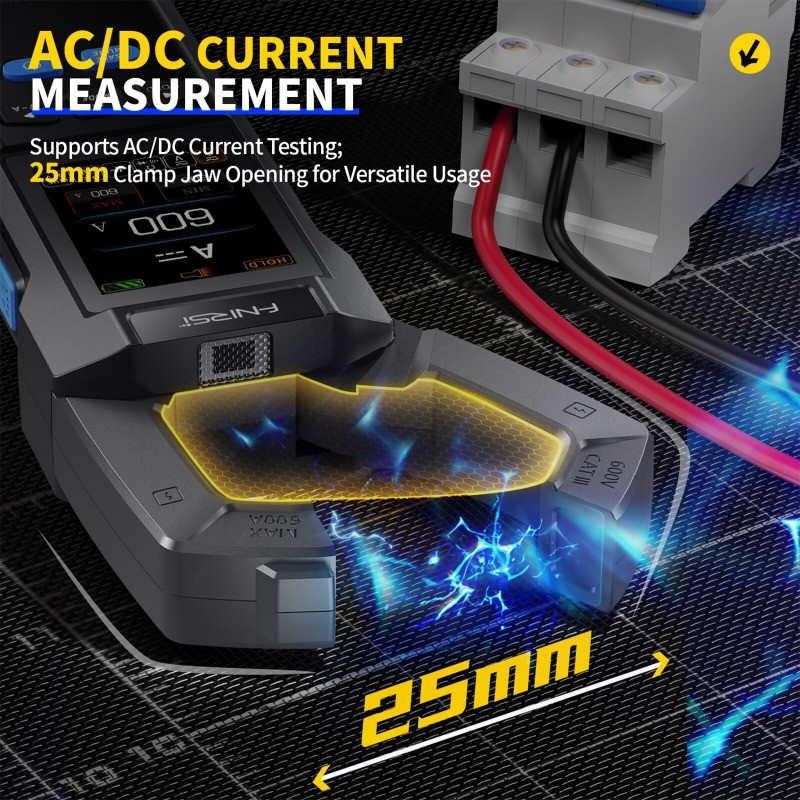 DMC-100 Current Clamp Meter Digital Multimeter 600A Amperimetric Clamp Tester US
