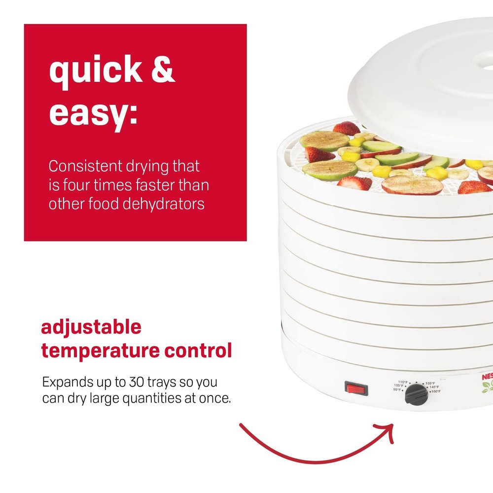 Nesco FD-1018A Gardenmaster Pro Food Dehydrator, for Beef Jerky, Fruit, Herbs,
