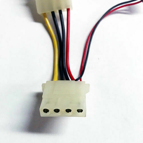 4 Pin Molex Cable with 5 Volt Pigtail NEW