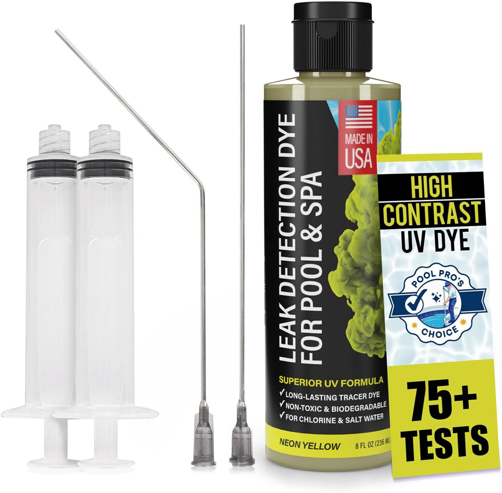 Pool Leak Detection Dye Kit - with 2 Precision Applicators - Made in USA - Super