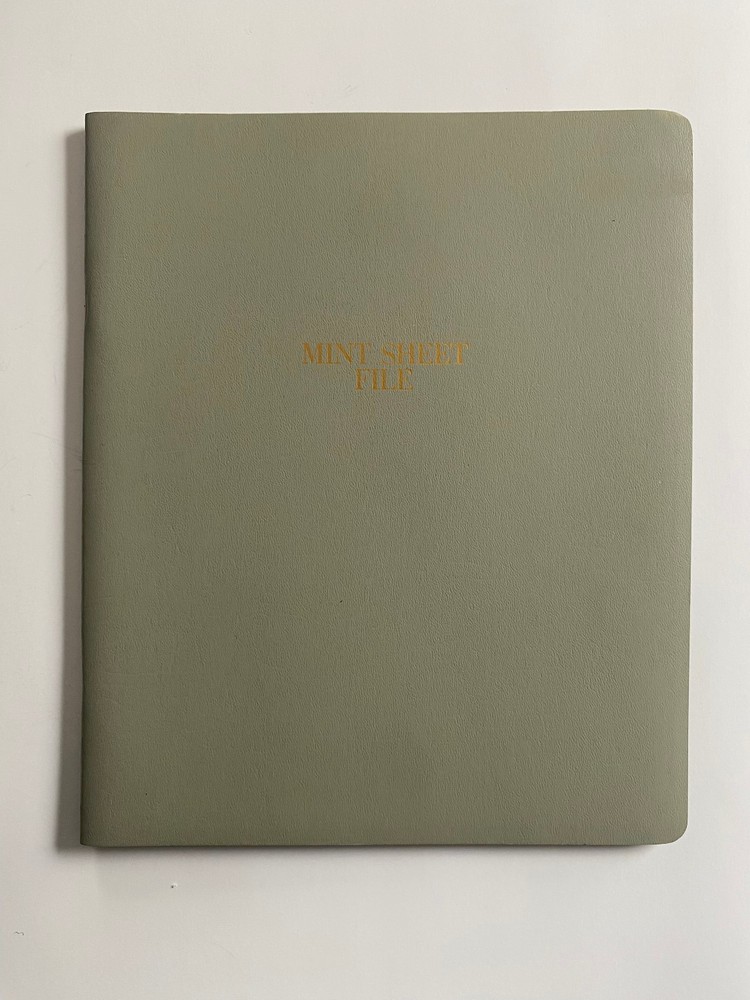 VINTAGE HARCO MINT SHEET FILE - CAPACITY 14 PAGES 3 POCKETS 11.5" x 9.5"