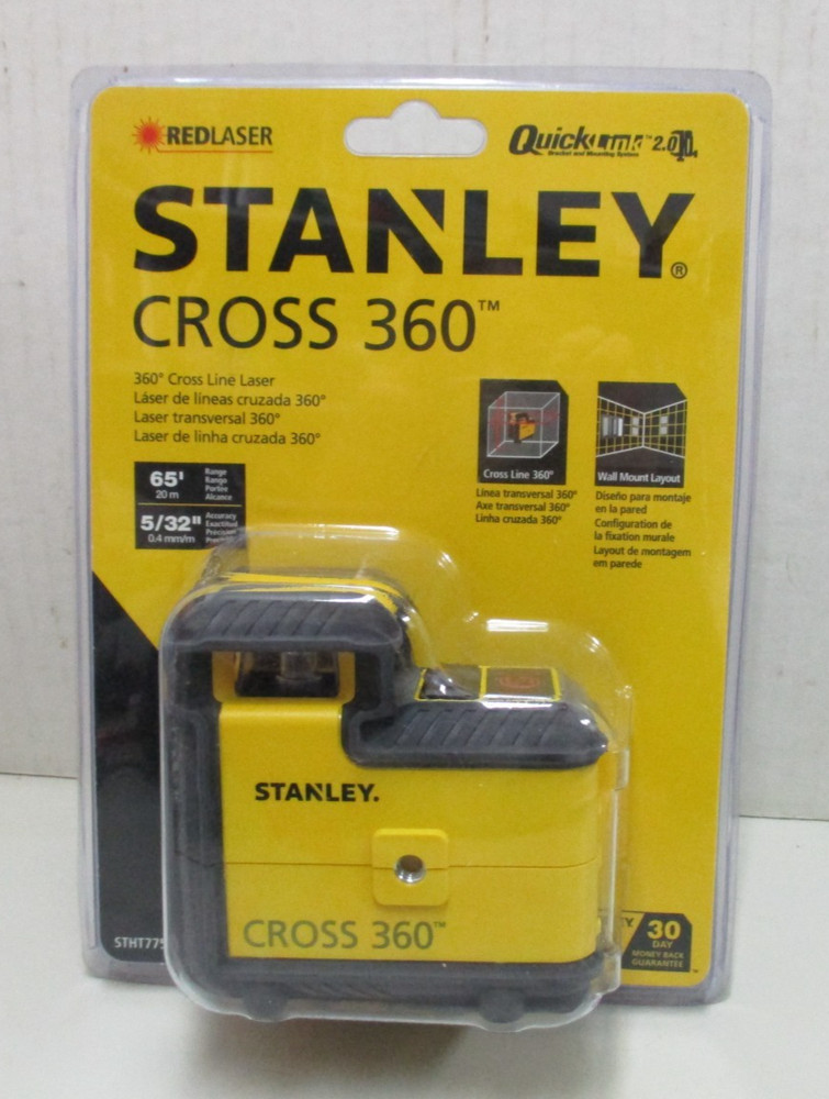 Stanley 360° Cross Line Laser 65' Range