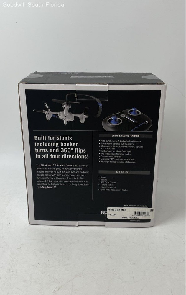 Protocol Slipstream S 2 Performance Modes R/C Stunt Drone Untested With Box