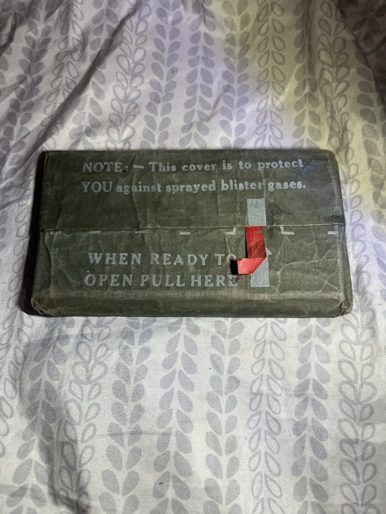 1945 U S Military Blister Gas Cover Protection from Sprayed Gas Old Unused Stock