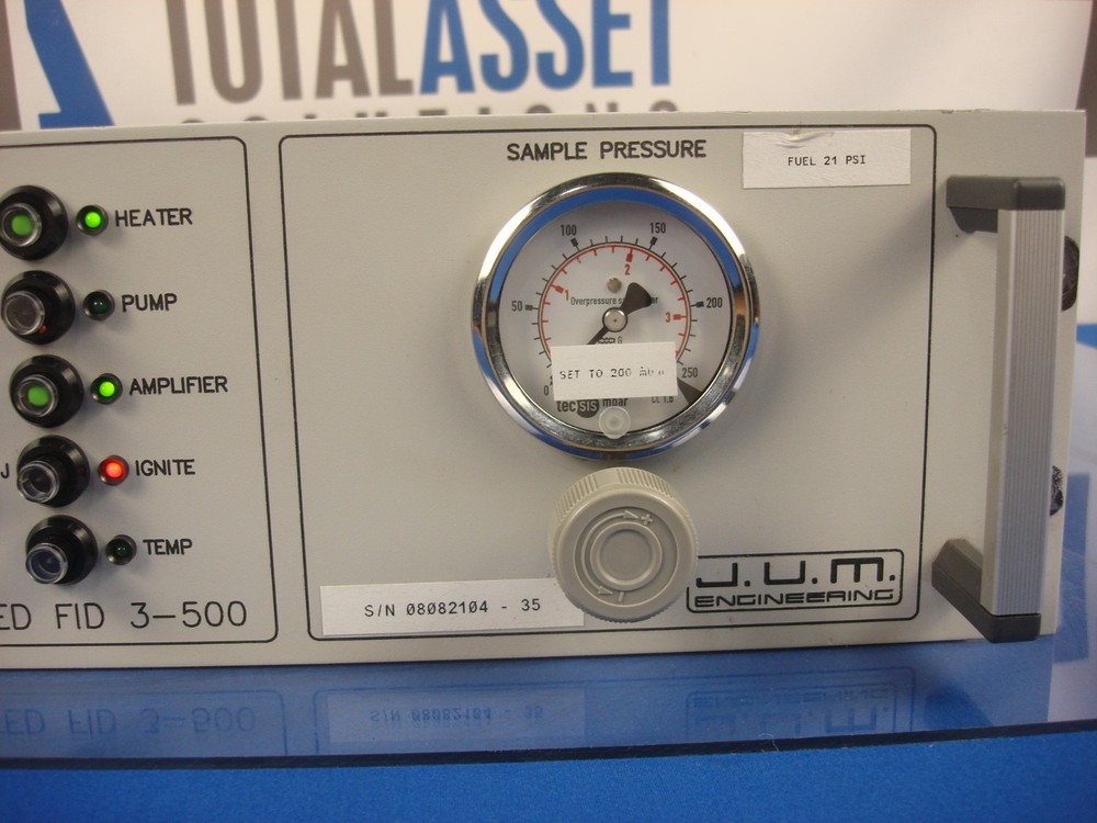 J.U.M Engineering Total Hydrocarbon Concentration Analyzer Model 3-500