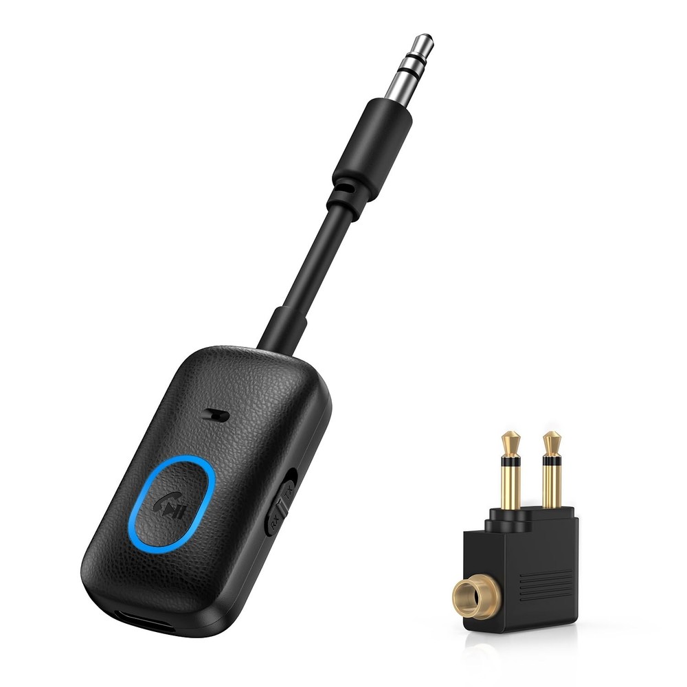 Upgraded Aux Bluetooth Adapter for Car, 2 in 1 Bluetooth 5.4 Transmitter Rece...