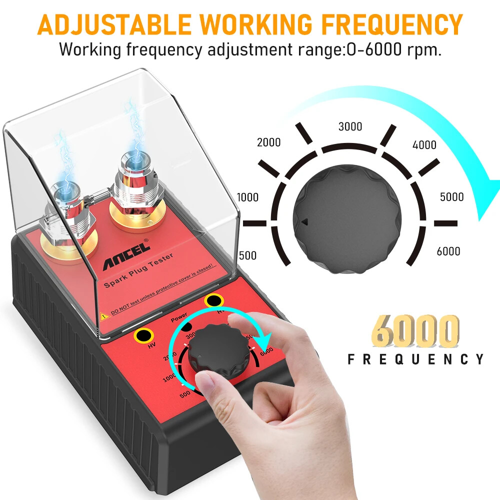 Car Spark Plug Tester Ignition Analyzer Auto Adjustable Double Hole Detector