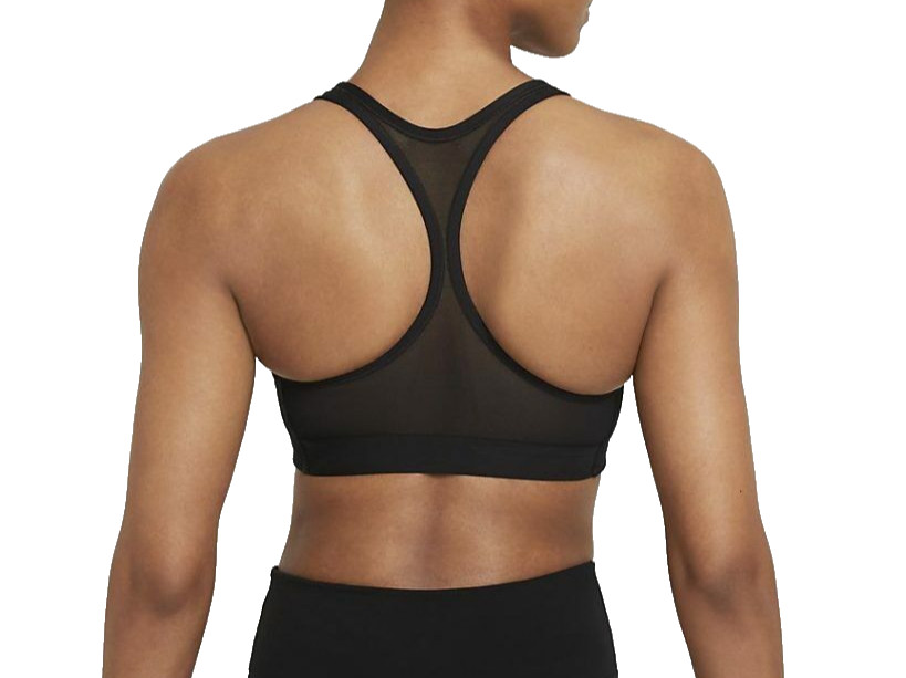 NEW! Nike [M] Women's Padded Sports/Yoga/Pickleball Bra, Black/Grey, CZ4443-010