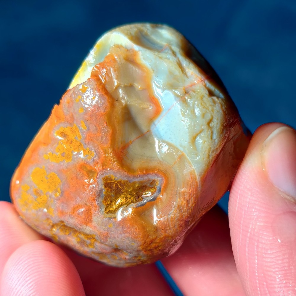 Lake Superior Agate 2.76 Oz Rough Gemstone Minnesota