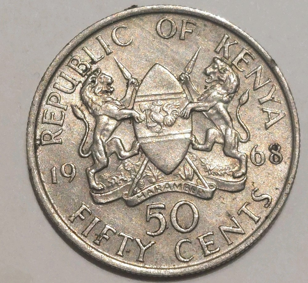 Coin Kenya: 50 Cent 1968