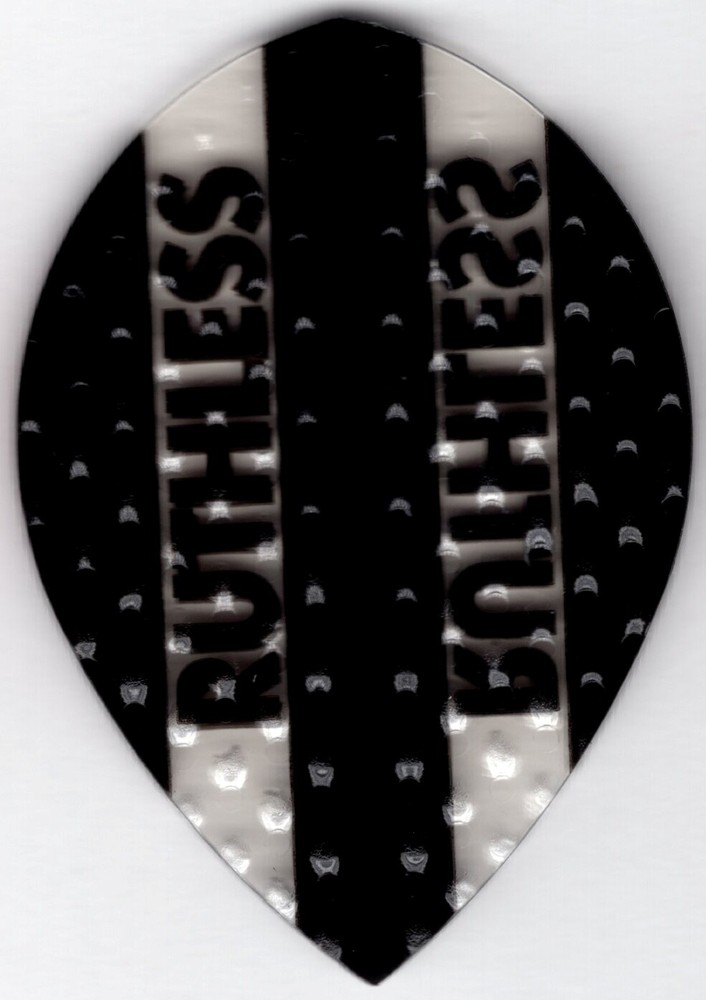 Black RUTHLESS Teardrop Dimplex Dart Flights: 3 per set