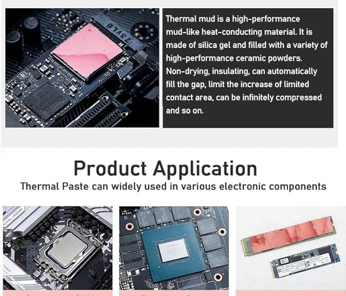 12.8w/mk Thermal Putty for VGA GPU IC Processor Rapid Cooling Pad 10g