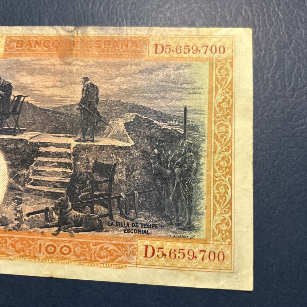 Spain- 100 Pesetas-1925