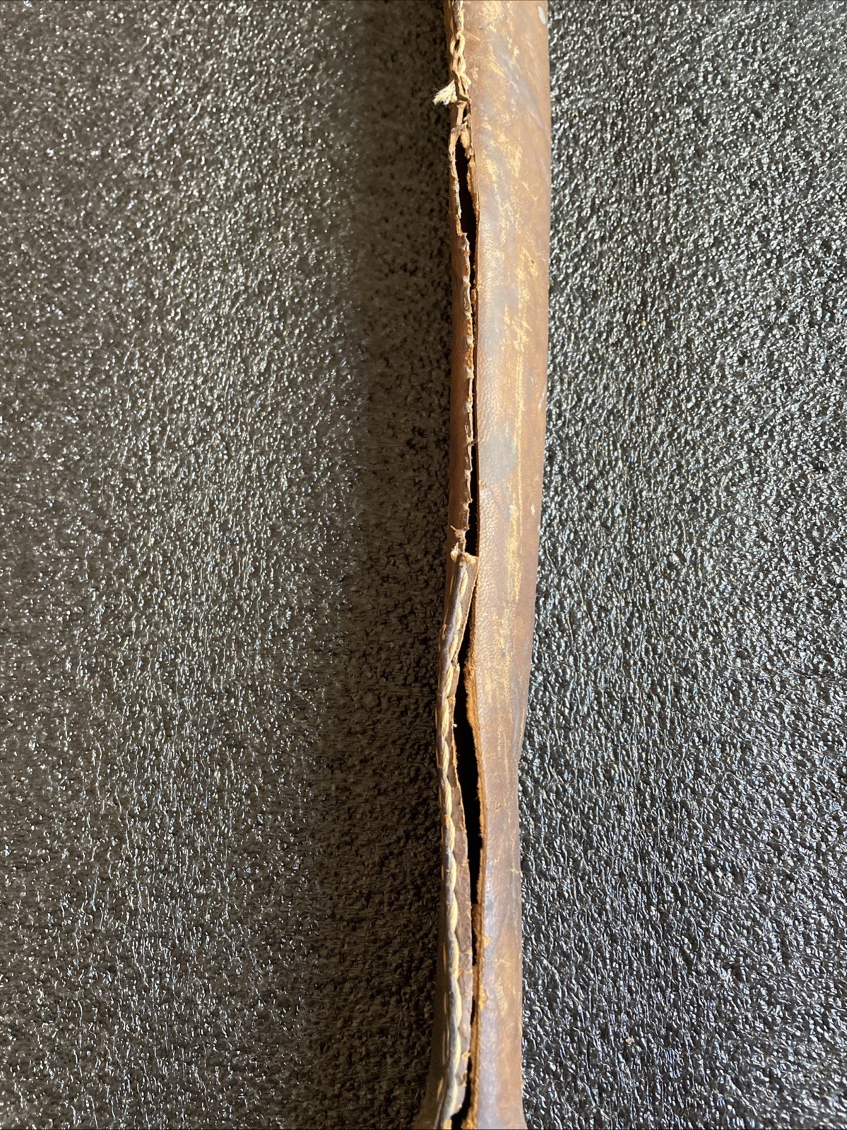 ORIGINAL WWII WW2 JAPANESE SWORD LEATHER SCABBARD COVER FOR PARTS OR REPAIR