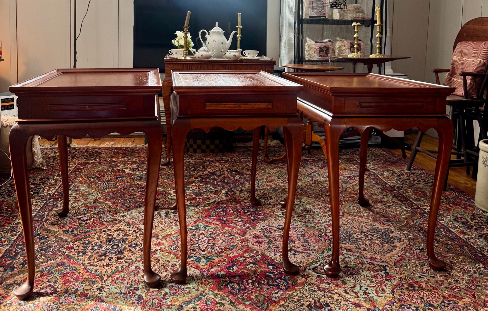 Eldred Wheeler Cherry Tea Tables