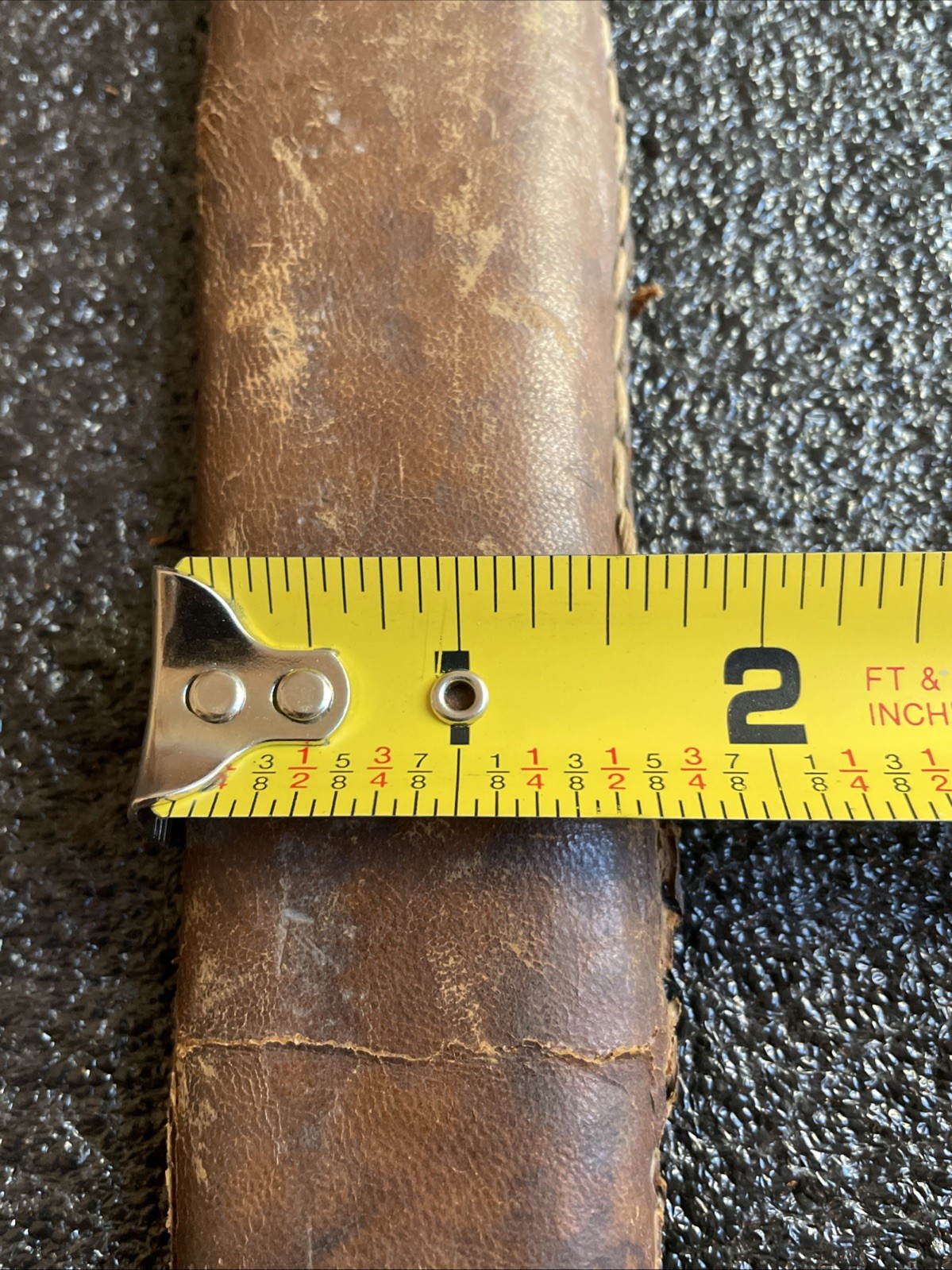 ORIGINAL WWII WW2 JAPANESE SWORD LEATHER SCABBARD COVER FOR PARTS OR REPAIR