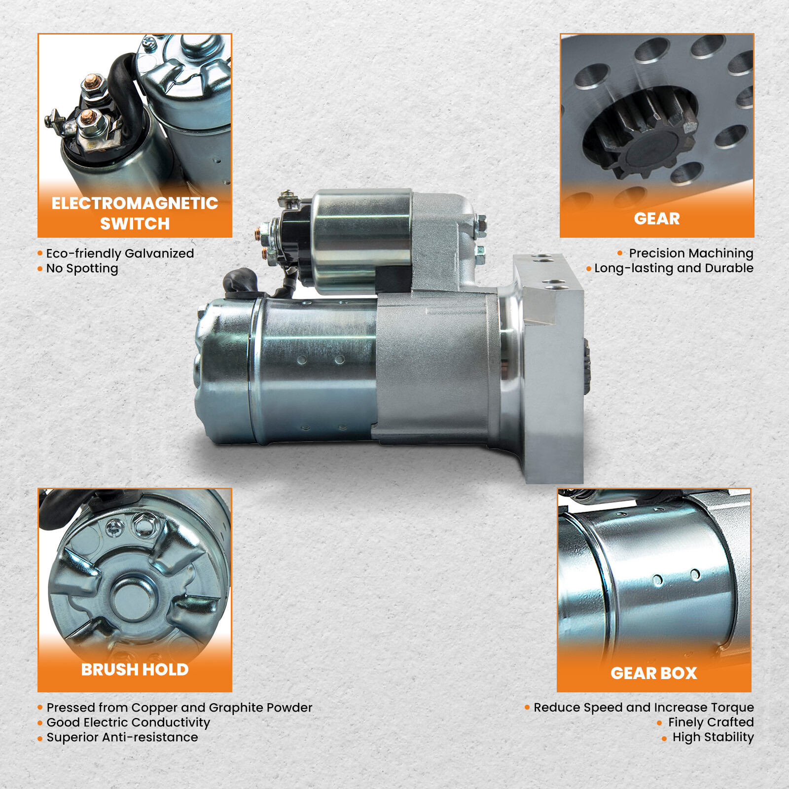 High Torque Starter For GMC SBC BBC For Chevy Super 153/168 Tooth MT AT S114-823