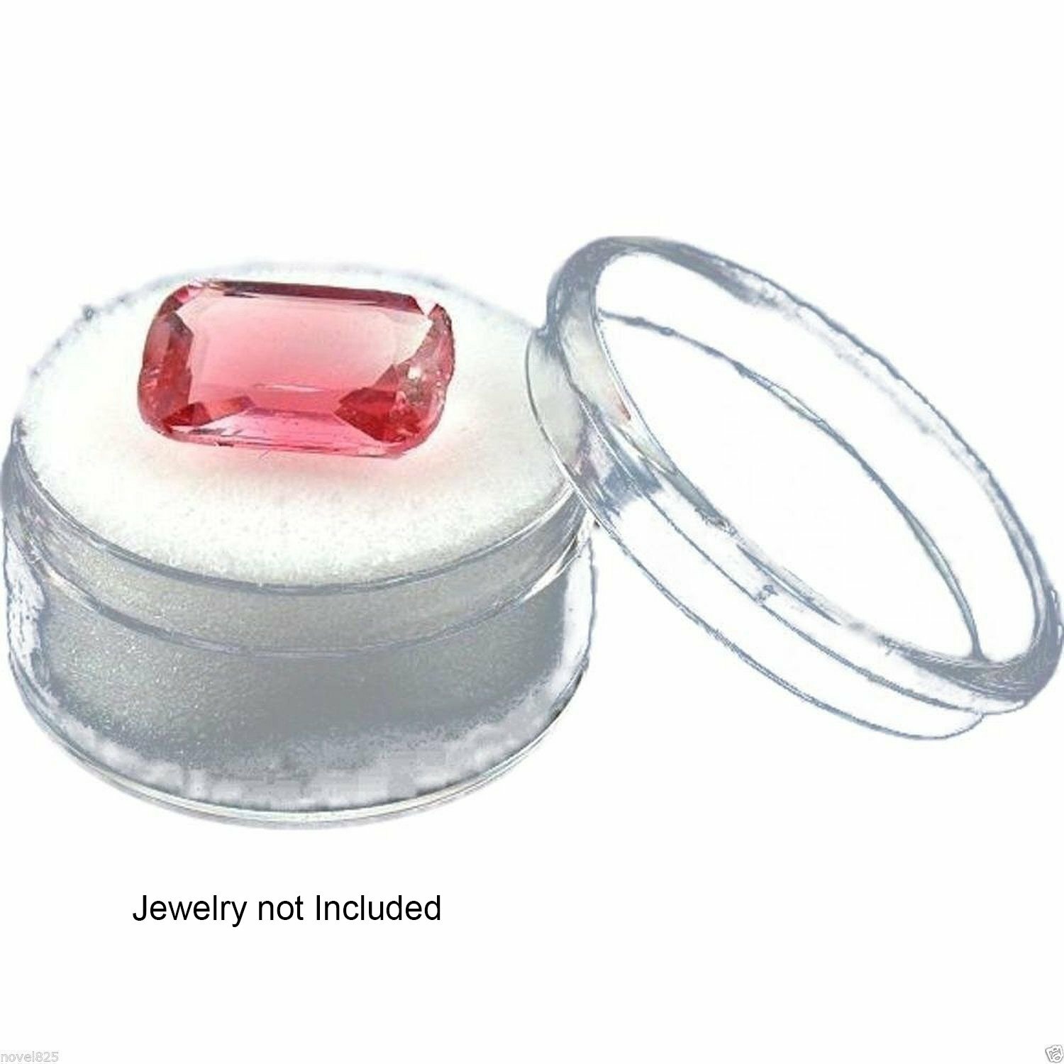 New 50 White Foam Gem Jars Gemstone Storage Display Tray Insert