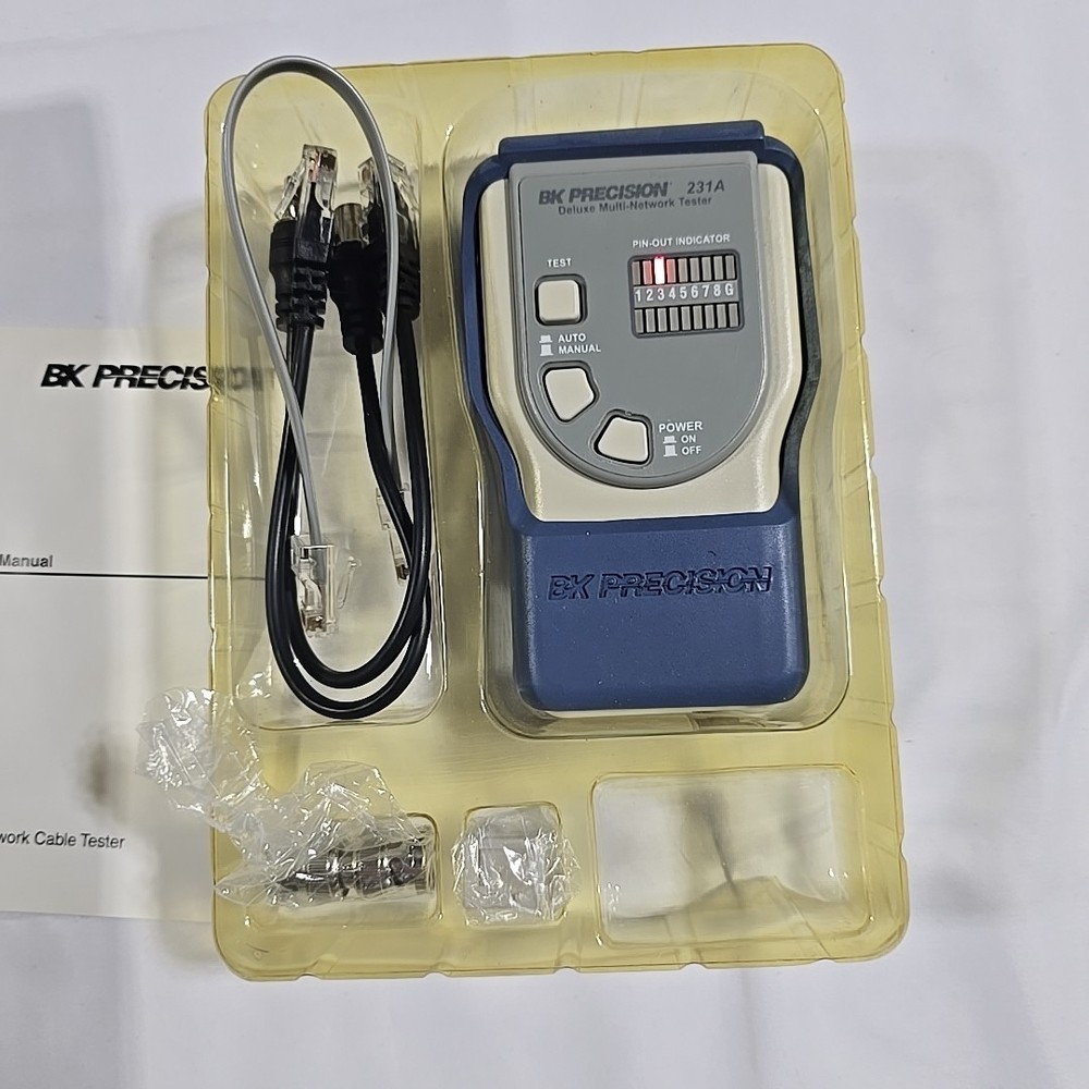 BK Precision Remote Multi Network Cable Analyzer Tester 240-A 240A w/ Box CAT