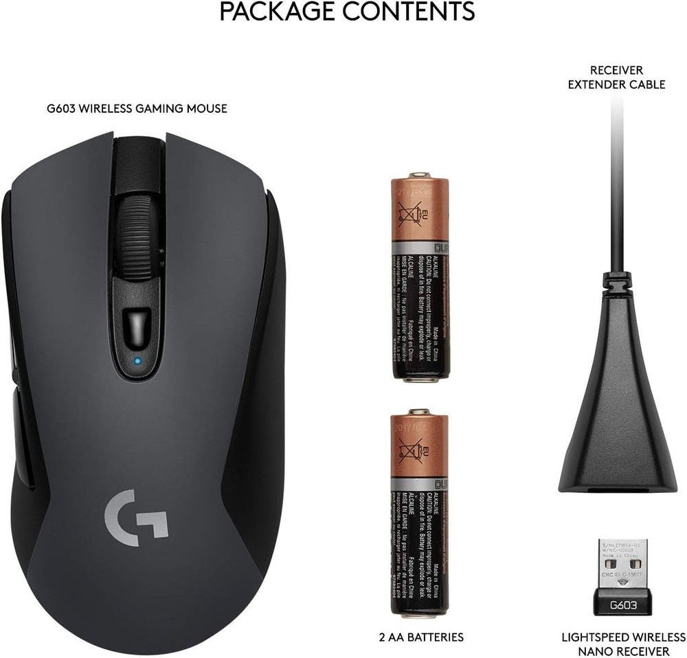(Open Box) Logitech G603 LIGHTSPEED Wireless Gaming Mouse for PC/MAC 910-005099