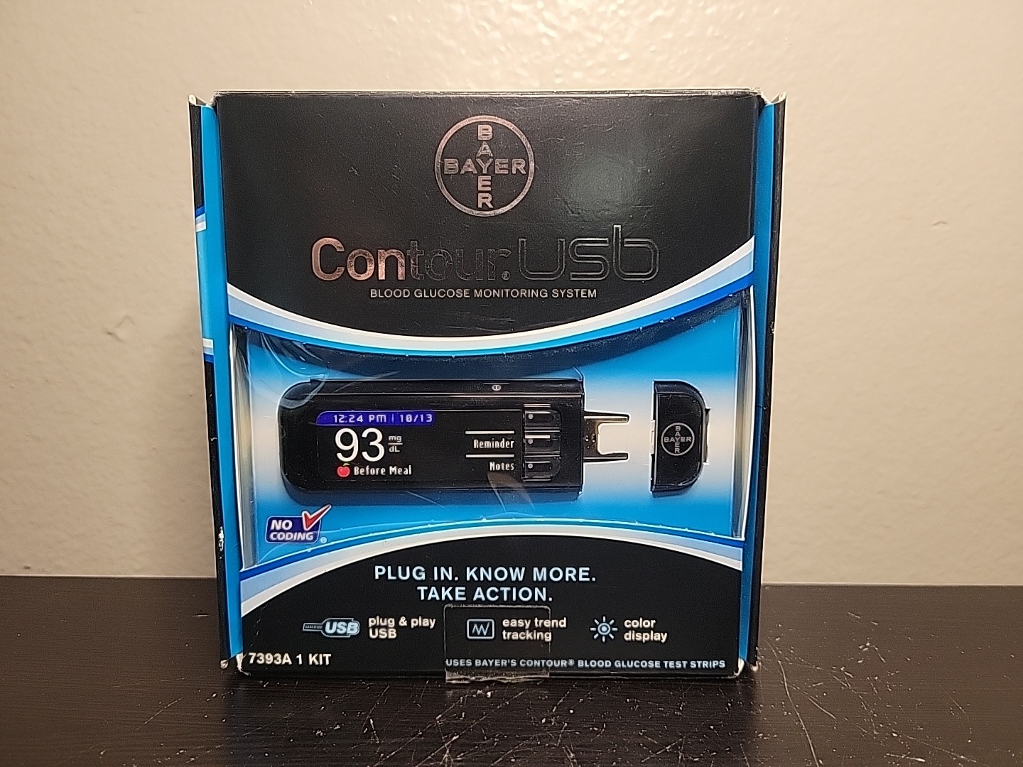 Bayer Contour USB Blood Glucose Sugar Monitoring Testing System Expired New