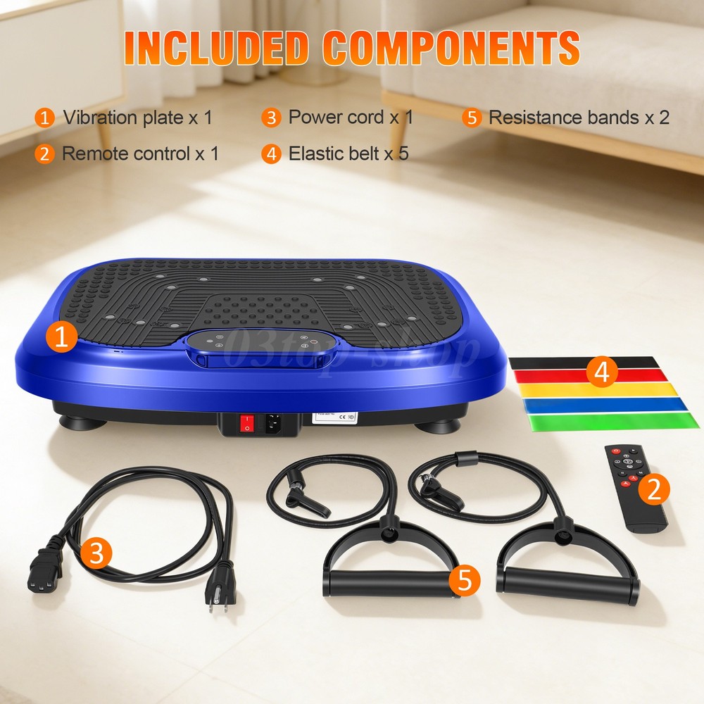 Vibration Plate Exercise Machine Whole Body Workout Vibrate Platform Bluetooth