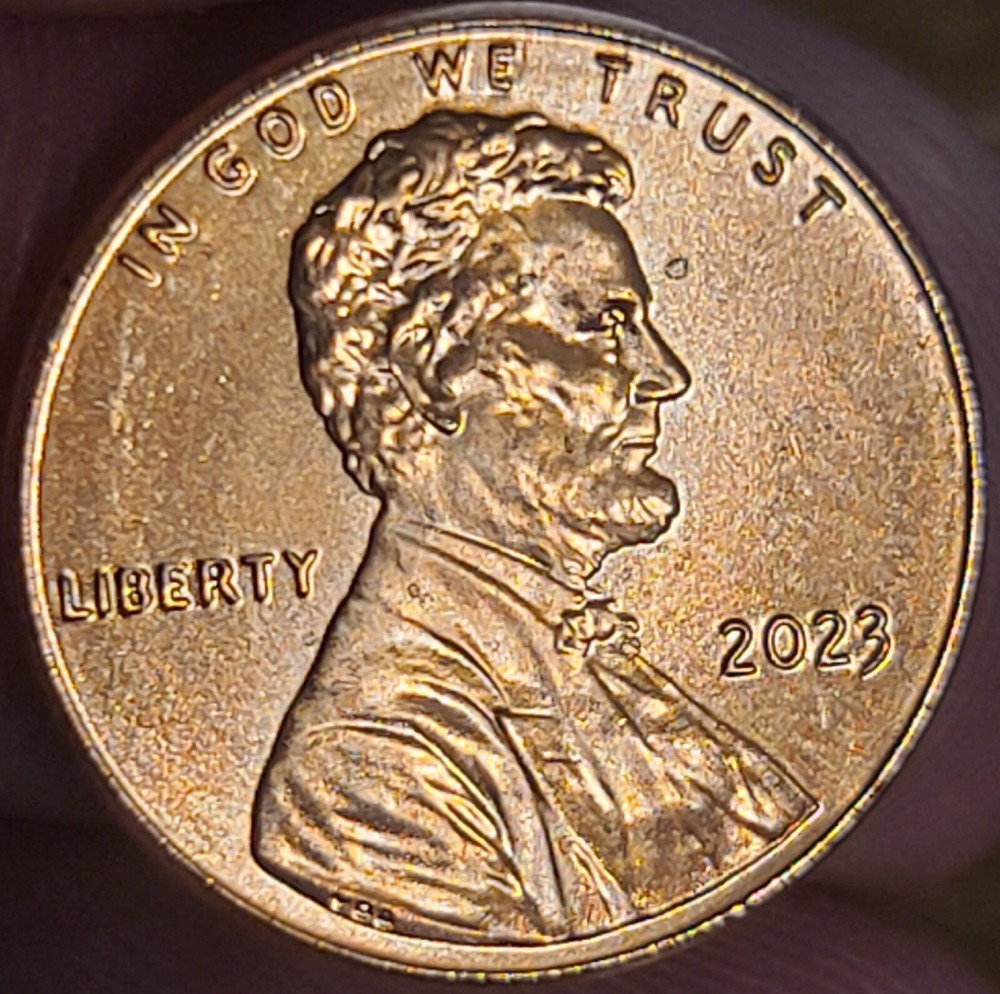 2023 Lincoln Shield Penny Reverse Die crack Obverse Chips Uncirculated