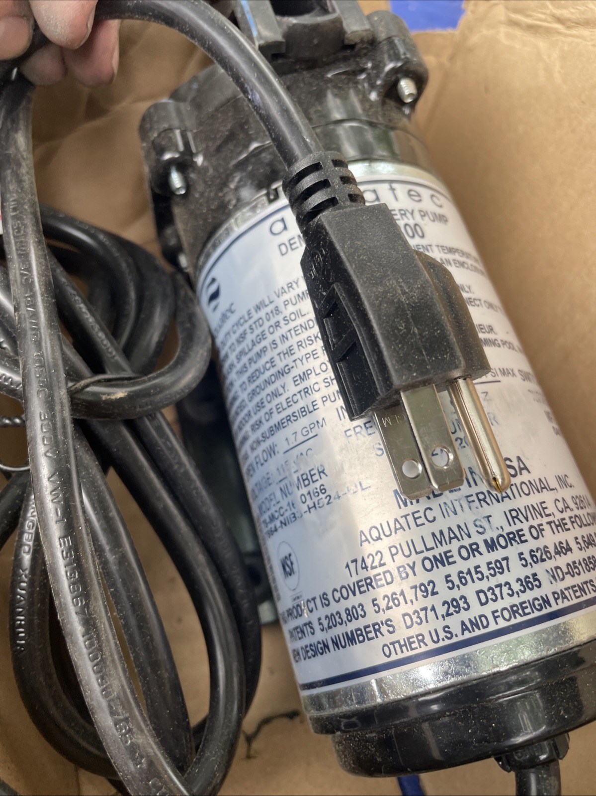 Aquatec Pump Ddp7800 Diaphragm 16-0166 - Free Shipping + Geniune OEM!