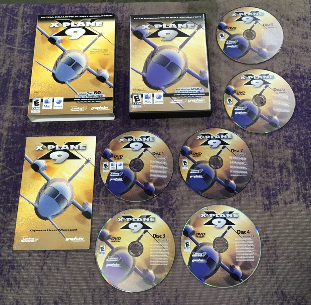Microsoft 5 Pack PC Games CD-ROM Flight Simulator Custom Bundle