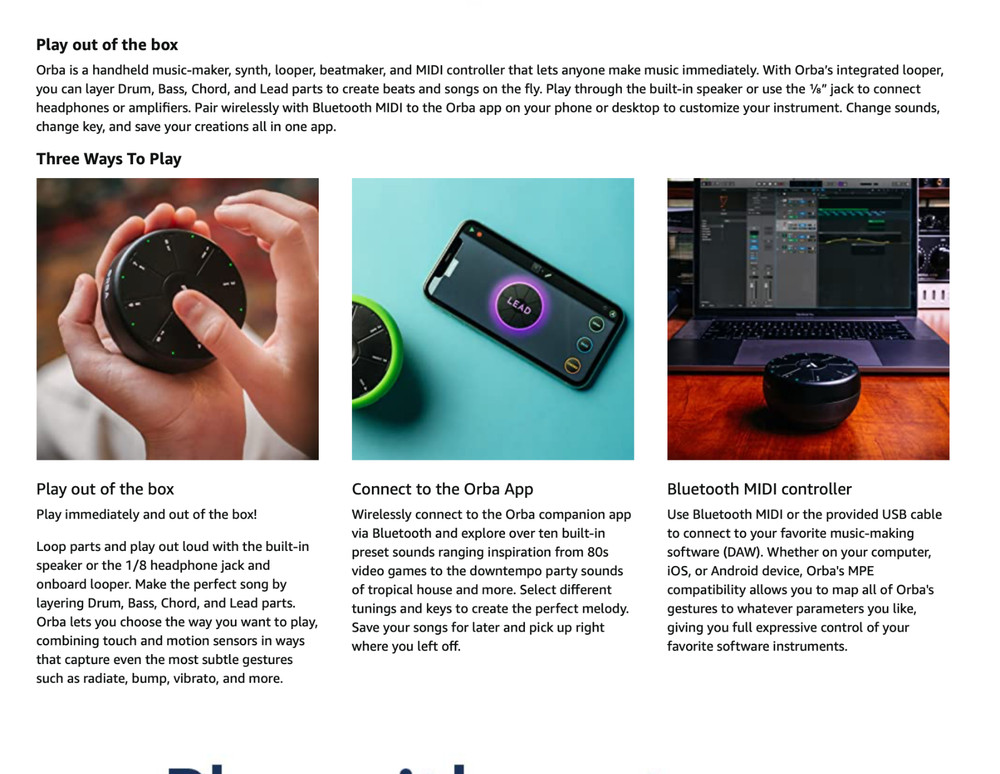 Orba by Antiphon: Synthesis Controller (AP90000007) - iOS, Android, Mac, Windows