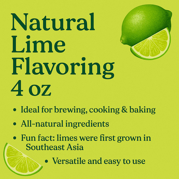 LD Carlson Natural Lime Flavoring 4 oz