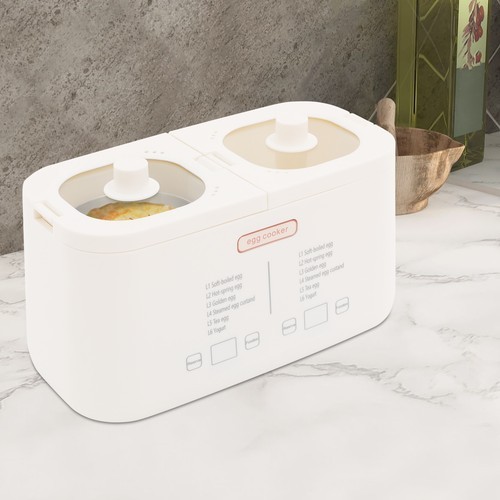 Egg Cooker Rapid Egg Cooker Egg Boiler with Auto Shut Off Feature for 8 Eggs
