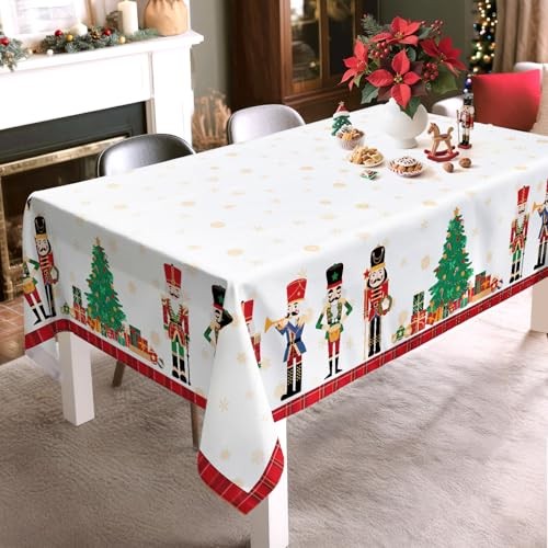 Christmas Nutcracker Tree Tablecloth 70" x 55" (Rectangular) Nutcracker 02