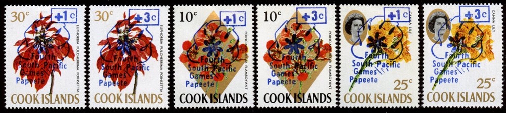 Cook Islands Sc B8 - B13, MHR.