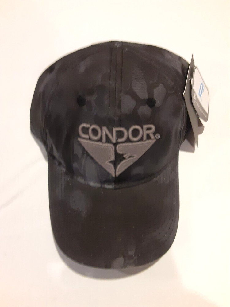 Condor Cap Hat - Kryptek Typhon - Black/gray Camo
