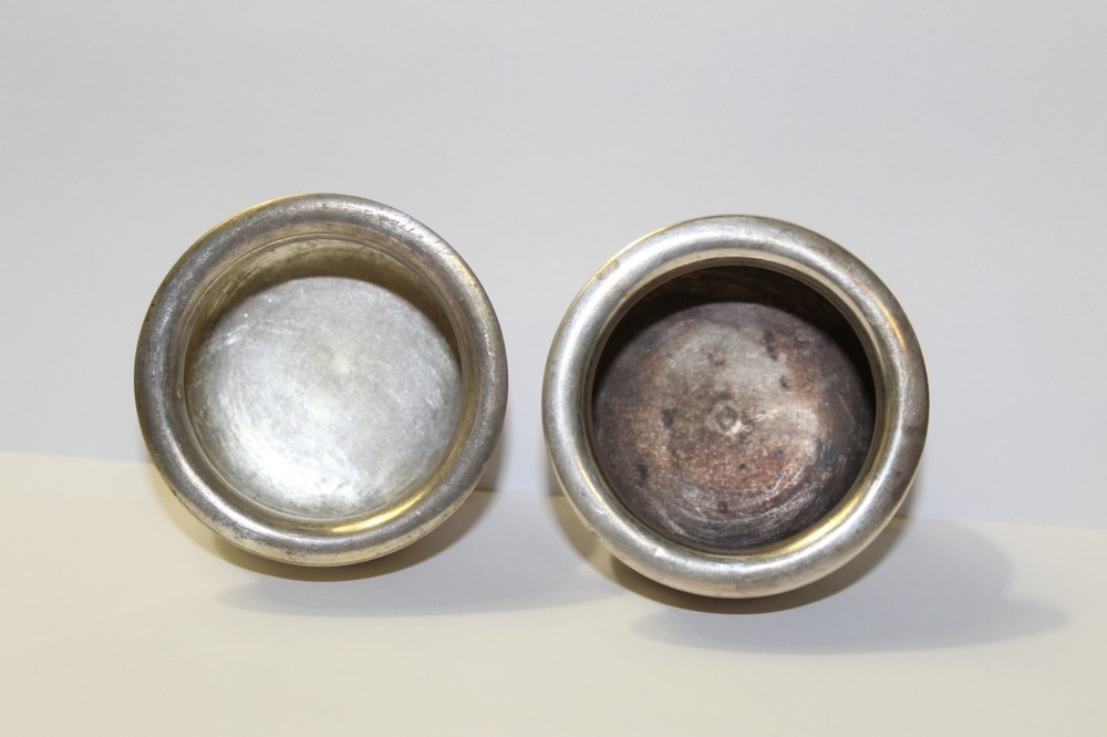 Imperial Russian 84.Silver Engraved Design Open Salt & Pepper Cellar. 1891 Л.О