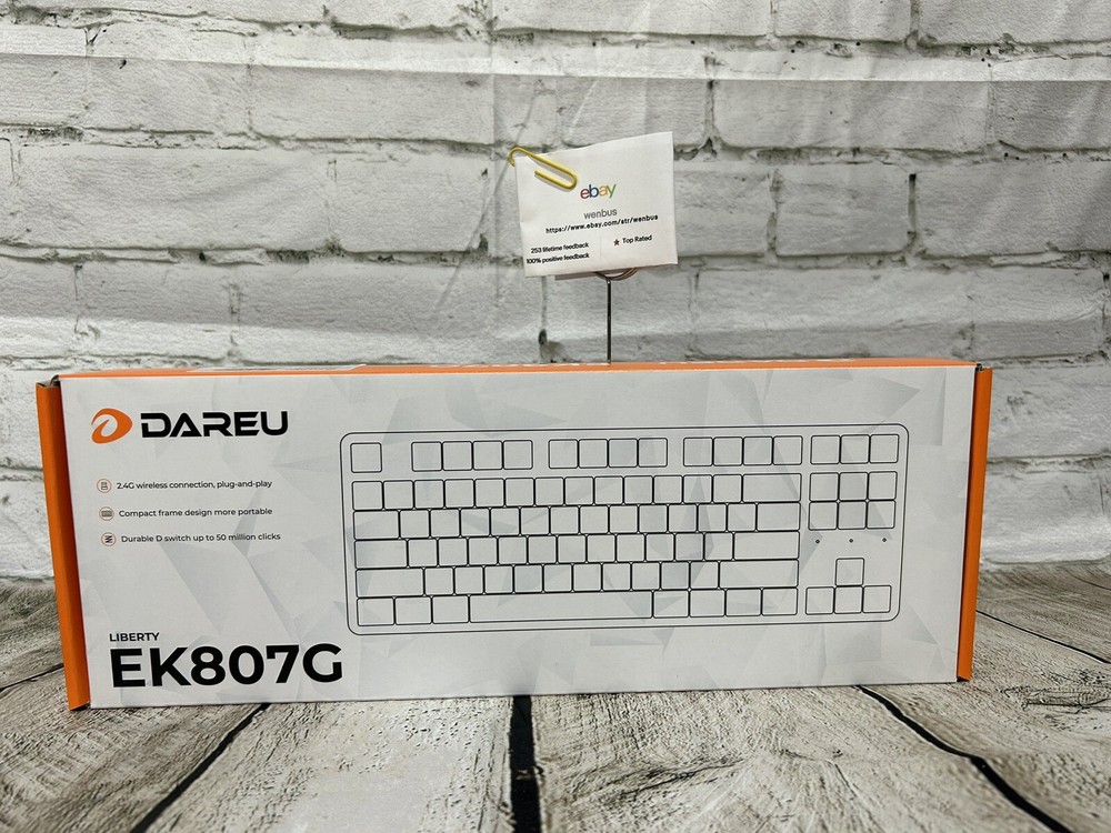 Wireless Working Keyboard, DAREU TKL Ergonomic Mechanical Wireless Keyboard