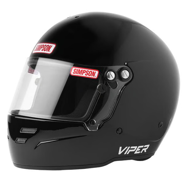 Simpson Racing 7100052 Snell SA2020 Viper Racing Helmet - Adult XXL - Black