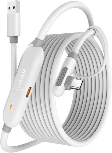 Maxonar VR Charging Link Cable 16FT (Next-Gen Chip) Compatible 16FT, White