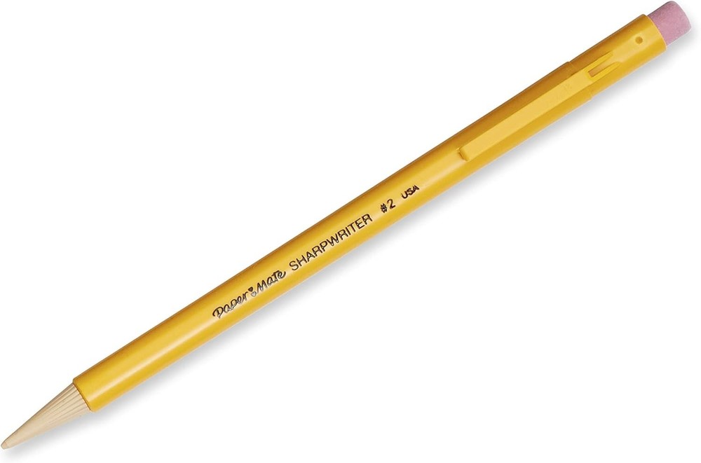 SharpWriter Mechanical Pencils, 0.7mm, HB #2, Yellow, 12 Count