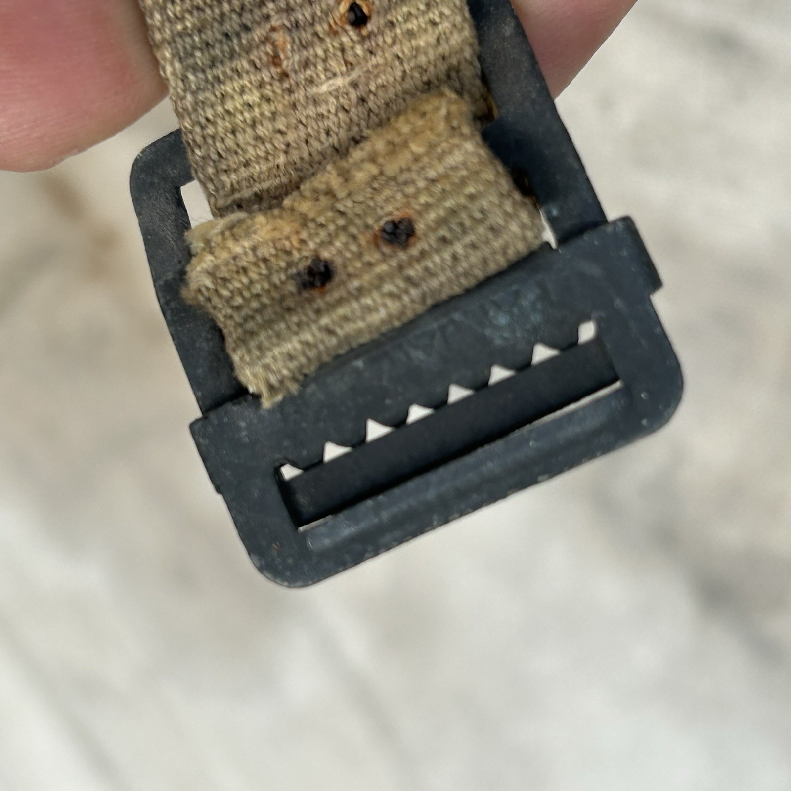 Antique World War 1 Era Medic Stretcher Canvas Gurney Litter WWI Iron Loop Feet