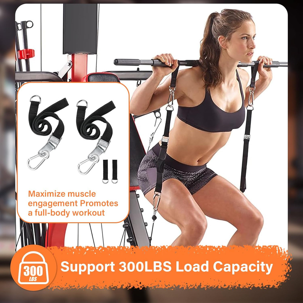 42'' Adjustable Squat Straps Compatible with Bowflex Xtreme 2 SE Home Gym Access